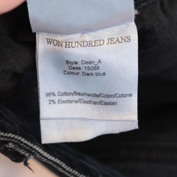 WON HUNDRED Dark Blue Jeans - Picture 3 of 5